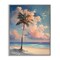 Stupell Industries Bright Hued Beach Palm Framed Giclee Wall Art Design by Arlington Prints